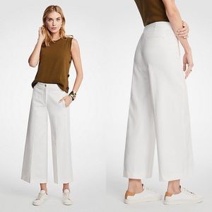 Ann Taylor white wide leg crop pants 00p, worn 1x
